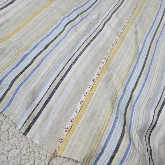 J. Jill V-Neck Linen Striped A-Line Maxi Dress Size S - Picture 11 of 12